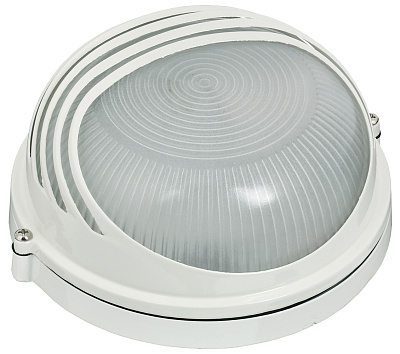 Светильник IEK НПП1307 ресничка белый/круг 60W IP54 519842