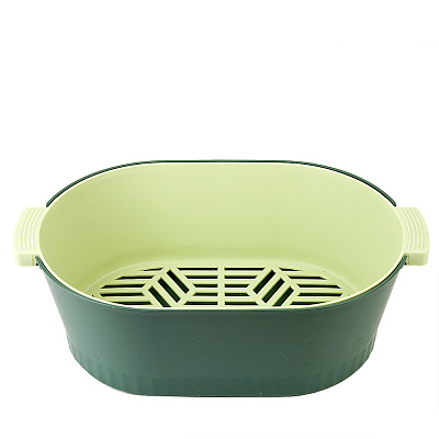 Набор кухонный Nouvelle Daily дуршлаг и миска v=3250 мл 3 вида 29,5*19,5*9,5 см 9903408