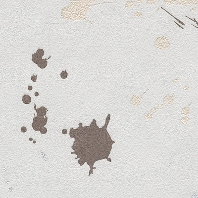 Обои МОФ Дроп бумажные дуплекс с пал. зол. и сер. черно-белый 0,53*10,05 м 6308-1