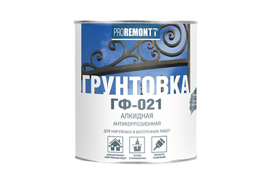 Грунт Proremontt ГФ-021 серый 0,9 кг Л-С