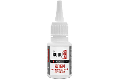 Клей Kudo цианоакрилатный секундный 20 г SMB‑020