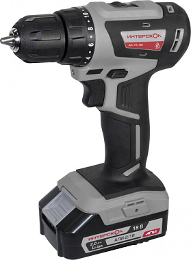 Дрель-шуруповерт аккумуляторная Интерскол ДА-10/18В 2.0Ач 709.2.2.70