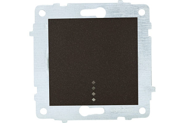 Механизм выключателя Ovivo 1 кл. 10А инд. черный металлик 600-000217-201