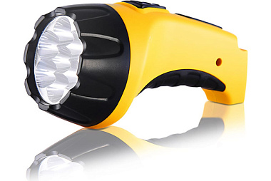 Фонарь Яркий луч LA-07 аккумуляторный, 7 светодиодов, встр. вилка д/прямой зарядки от 220В