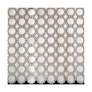 Клеенка ПВХ Вилина Элегия Орнамент столовая 1,35*22 м 015-white