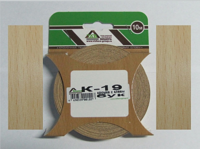 Кромка с клеем Еврослот К-19 Бук 10 м 