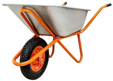 Тачка Bohrer ТВН-1Н строительная одноколесная 110 л толщ 0,8 мм груз 180 кг