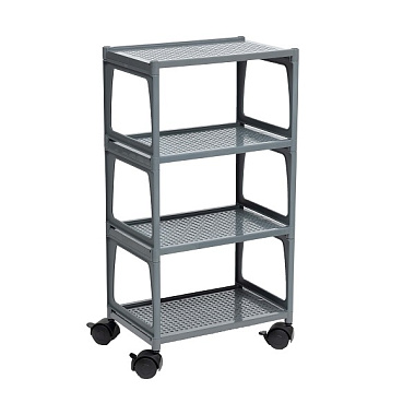 Этажерка Violet Лофт Mini 4-х ярусная на колесах серый 750418
