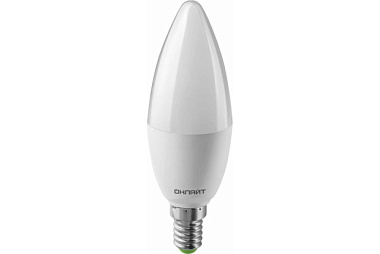 Лампа светодиодная Онлайт Led 10Вт OLL-C37-10-230-6.5K-E14-Promo 90115 а