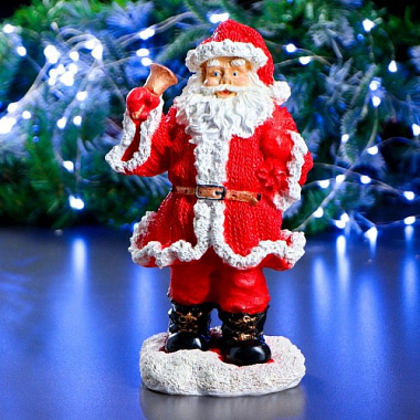 Новогодняя фигура Санта - Клаус с колокольчиком 12507
