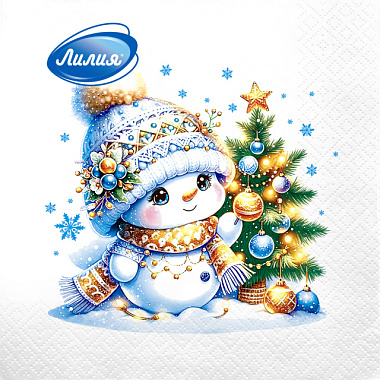 Салфетки Лилия НГ Няшка 2-х слойные 33*33 см 20 л 3040