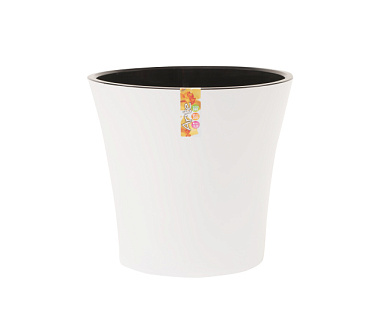 Вазон-горшок Elsa Арте белый-черный 3,5 л АРТЕ 3,5 Б-Ч