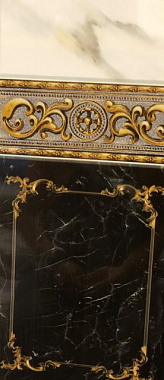 Панель ПВХ Кронапласт Керамо Черный с глиттером 2700*250*8 мм