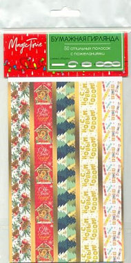 Набор Феникс-Present Волшебство полоски с пожеланиями для изг.гирлянды 3 м 50 шт 20*10*0,2 см 86297