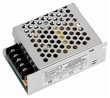 Блок питания General GDLI-35-IP20-12 для св/д лент 12V 35W IP20 86*58*33 512300
