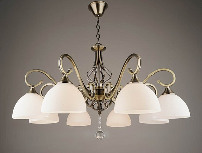 Люстра Росток N3794/8 AB бронза 8*40W E27 d770 h680 QH20 987695986