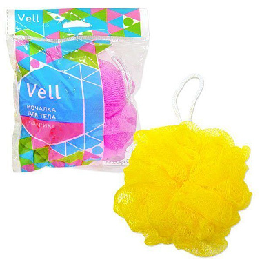 Мочалка Vell шарик из безузловой сетки 25 гр 09140
