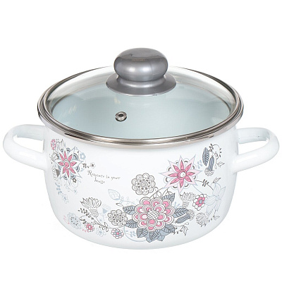 Кастрюля Весенний романс сфера белоснежная 2 л 1RC161S*