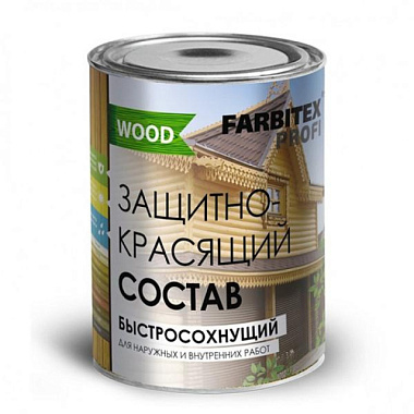 Состав защитно-красящий Farbitex Профи Wood для древесины быстросох. красное дерево 2,7 л