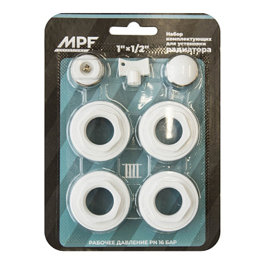 Набор комплектующих для установки радиатора 1"*1/2" ИС.030066