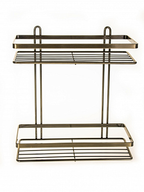 Полка Vanstore Modern прямоугольная 2-ярусная бронза 067-30