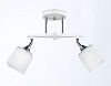 Люстра Ambrella TR303062/2 WH/CH/FR белый/хром/белый матовый E27/2 max 40W 560*145*260