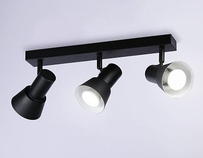 Светильник накладной Ambrella TA13122/3 BK/WH черный/белый GU10/3 max 12W 470*85*150