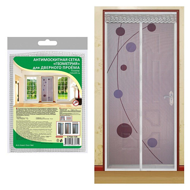 Сетка антимоскитная Мультидом Геометрия для дверного проема 2,1*1 м 	CF84-139