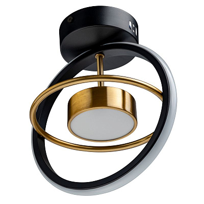 Люстра Ritter Falena потолочная светод. шар черный/золото 14Вт 6м² 240*210*270 мм 51598 6***