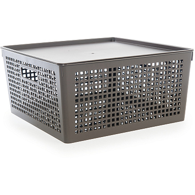 Корзинка Полимербыт TrayMix с крышкой 12 л 310*310*150 мм (то) С46580