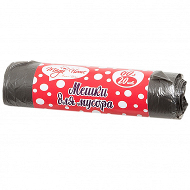 Мешки для мусора Magic Home 60 л 20 шт HDPE 6 мкм 22289