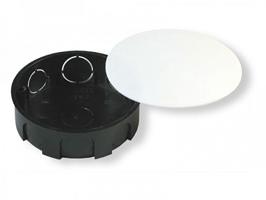 Коробка Hegel У192 распределительная скрытая установка черная D 98*30 мм 96811