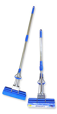 Швабра Антелла ПВА-1 с отжимом серый+синий 26331