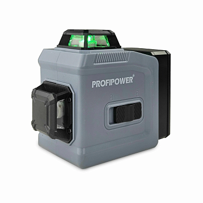 Нивелир лазерный ProfiPower NL-12G 12 лучей лазер зеленый Li-ion - 1 шт пульт ДУ сумка-чехол E0214