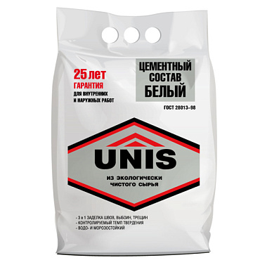 Цементный состав Юнис белый п/э 5 кг