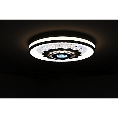 Люстра Ritter Crystal 3D потолоч.светод. диммир.ДУ белый 3 режима 120Вт 40м² 480*480*60 мм 52368 0**