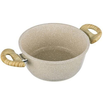 Кастрюля Традиция Ваниль антипригарная литая стекл крышка 2,0л ТВ5223