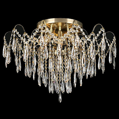 Люстра Росток A010/600 BRONZE бронза/хрусталь 6*60W E14 d600 h500 MIX23 988372752*