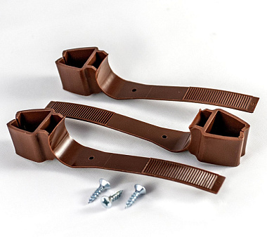 Кронштейн УЮТ для второй направляющей коричневый 3 шт 