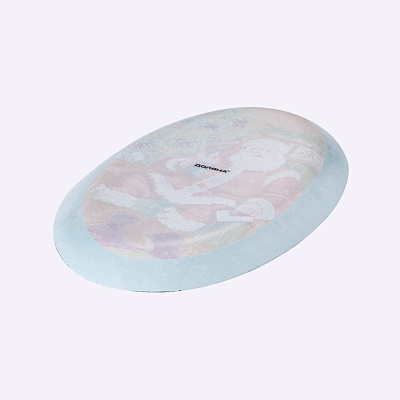 Блюдо Доляна Счастливый Санта овальное стекло 24,5*15 см 6073478