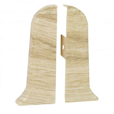 Заглушка Rico Leo для плинтуса ПВХ 194 Дуб лимерик пара 56 мм