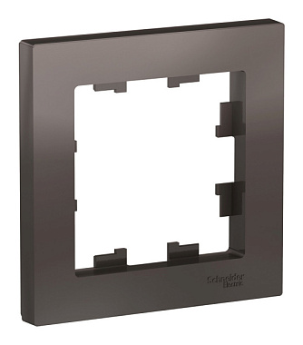 Рамка Systeme Electric Atlasdesign однопостовая мокко ATN000601