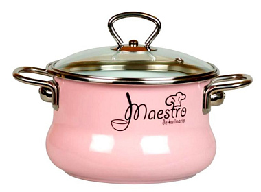 Кастрюля эмалированная Стальэмаль Maestro тор 3,0 л 8ST205Sроз
