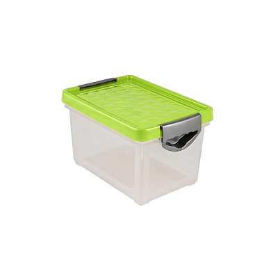 Ящик для хранения Plastic Centre Mybox Зеленый прозрачный 5,1 л ПЦ1001
