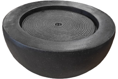 Фонтан-композиция GLQ Чаша-Полусфера декоративная графит насос+подсветка GLQ2211***