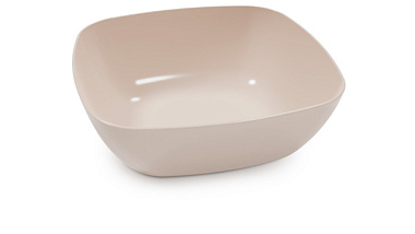 Тарелка Квадро глубокая бежевый т/о М8041