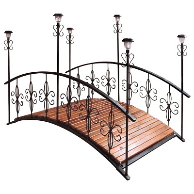 Мост с фонарями дерево 860-41R