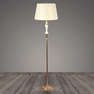 Торшер Росток ZT6541 белый/золото/белый абажур 1*40W E27 h1600 DIY23 988368109