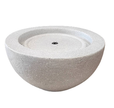 Фонтан-композиция GLQ Чаша-Полусфера декоративная серый гранит насос+подсветка GLQ1417***