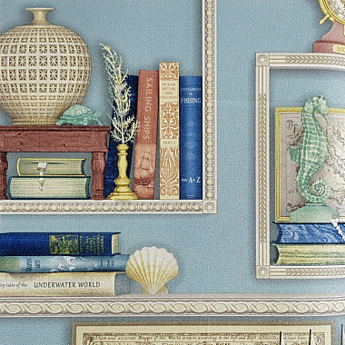 Обои Solo Happy Child Рамки на голубом фоне мотив винил на флизе 10*1,06 м 37001-4**